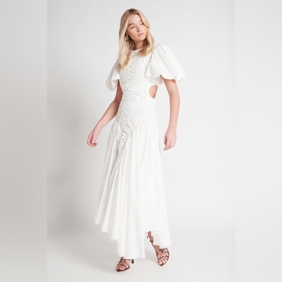 ❤️‍🔥NEW❤️‍🔥 Aje Siren Drawstring Midi Dress - Picture 8 of 13